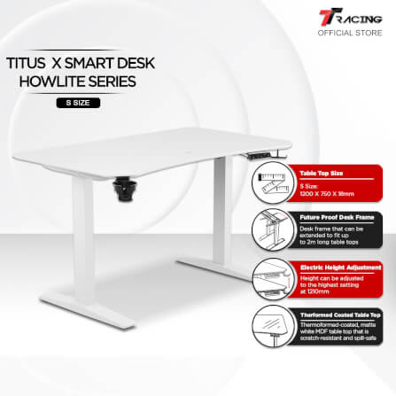 โต๊ะปรับระดับ TTRACING TITUS X SMART DESK 1.2M สี HOWLITE_1